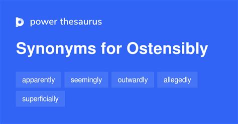 synonyms ostensibly